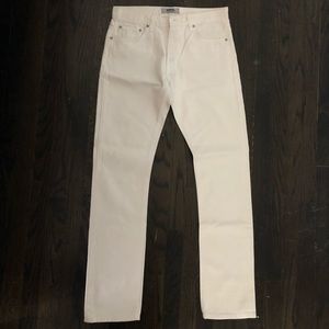 White denim Baldwin jeans